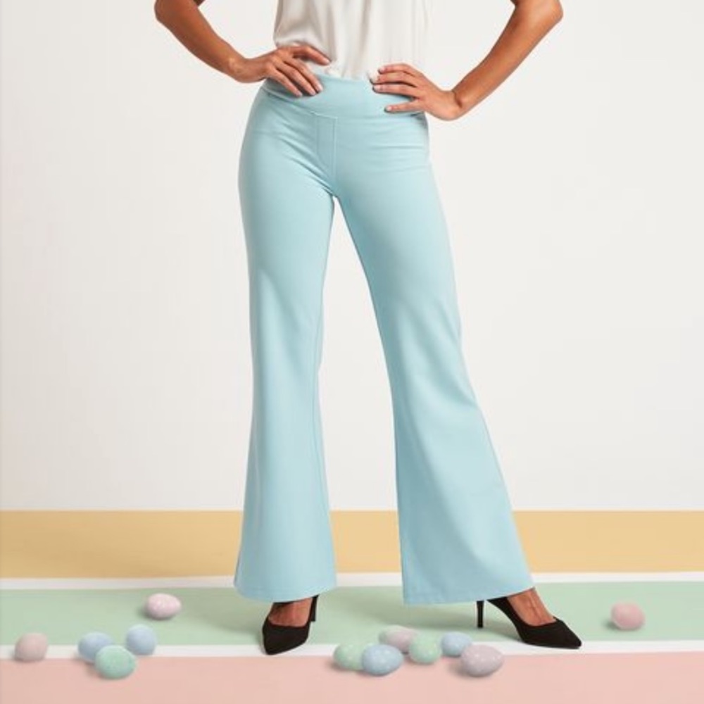 Betabrand Yoga Dress Pants with pockets in Blue